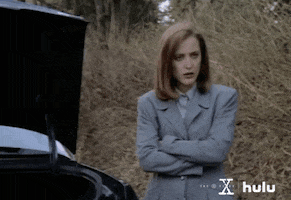 the x files arms folded GIF by HULU