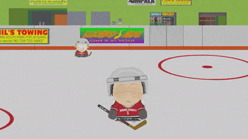 waving ice hockey GIF by South Park 