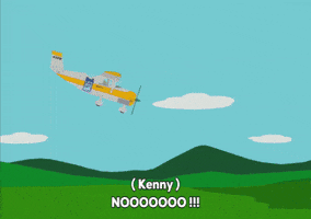 screaming airplane crash GIF by South Park