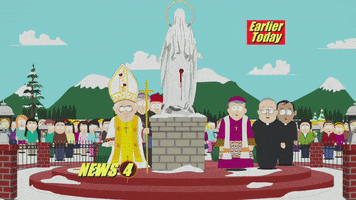 the pope walking GIF by South Park 