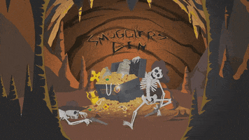 treasure chest gold GIF by South Park 