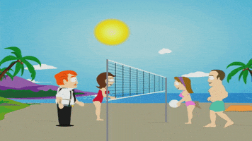 beach spiking GIF by South Park 