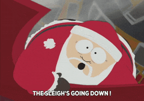 going down santa GIF by South Park 