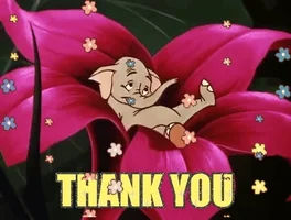 chuber channel disney flowers thank you elephant GIF