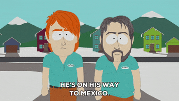 sideburns talking GIF by South Park 