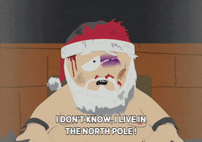 santa bleeding GIF by South Park 