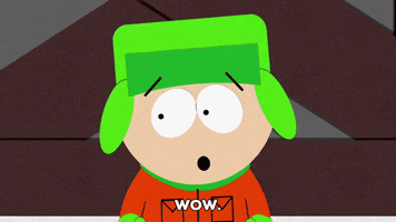 kyle broflovski wow GIF by South Park 