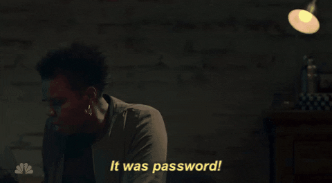 it was password