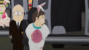 easter bunny police GIF by South Park 