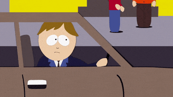 scared driver GIF by South Park 