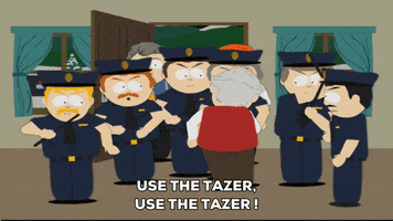 police tazer GIF by South Park 
