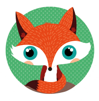 fox hello GIF by Maria Jose Da Luz