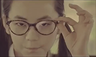 k-pop glasses GIF