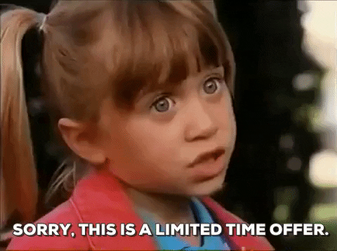 olsen twins sorry this is a limited time offer GIF