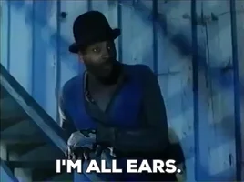 meshach taylor im listening GIF