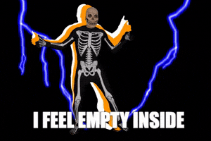 Lonely Halloween GIF by 6ixyskeleton