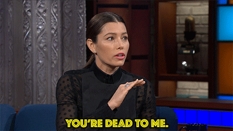 You'Re Dead To Me Stephen Colbert GIF by The Late Show With Stephen Colbert - Find & Share on GIPHY