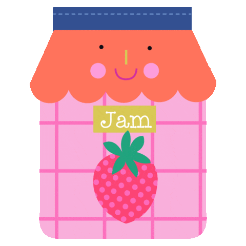 Jam Strawberry Sticker by karenthaco
