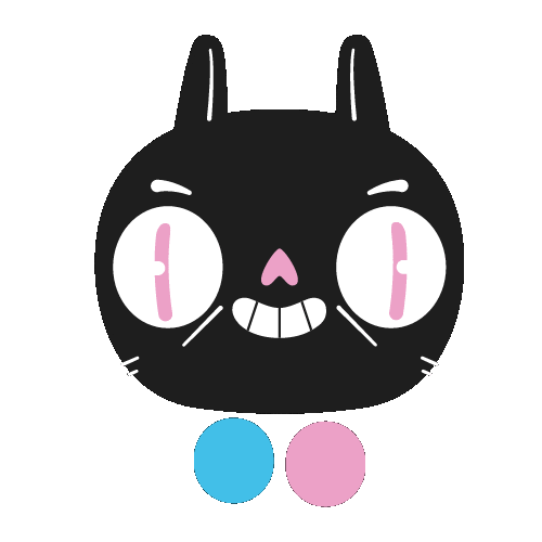 Cat Smile Sticker by Ben Arrowsuch