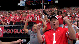 High Five Ohio State GIF by Ohio State Athletics