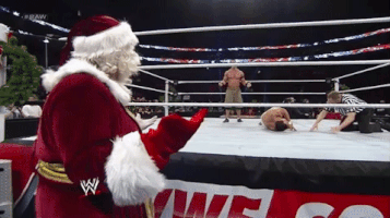 wrestling christmas wwe GIF by WWE