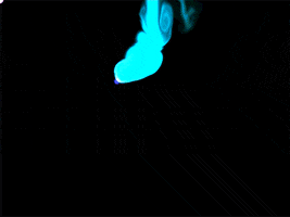 simonleser art blue smoke particle GIF