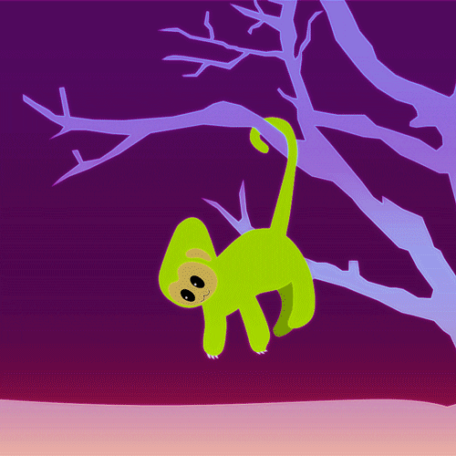 Monkey GIF by Dino Sato