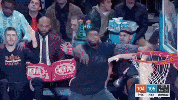 Excited Fired Up GIF by NBA