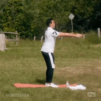 schitt's creek squats GIF by Pop TV