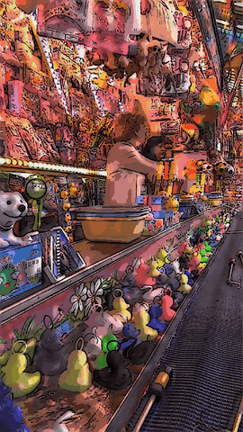 booth ducks GIF by Kitsune Kowai
