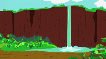 waterfall shrubbery GIF by South Park 