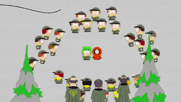 surrounding kyle broflovski GIF by South Park 