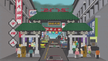china town street GIF by South Park 