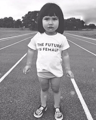 graph girl power GIF