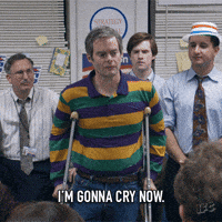 bill hader crying GIF by IFC