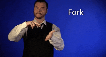 sign language fork GIF by Sign with Robert
