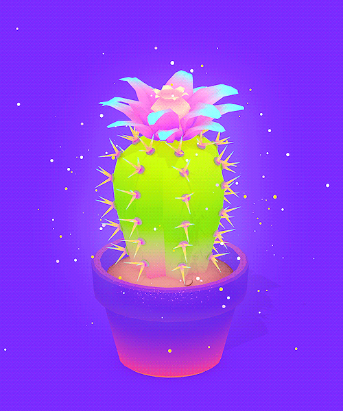 botanical witchipedia cactus GIF by Michael Shillingburg