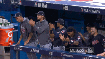 Cleveland Indians Applause GIF by MLB