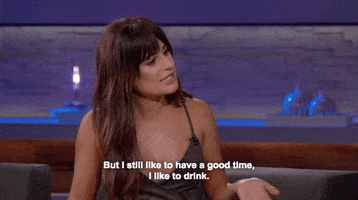 Lea Michele Drinking GIF by Chelsea Handler