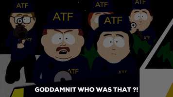 mad cops GIF by South Park 
