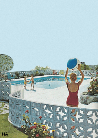 swimming pool summer GIF by Harmonie Aupetit