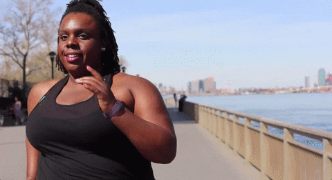  running exercise fat working out body positivity GIF