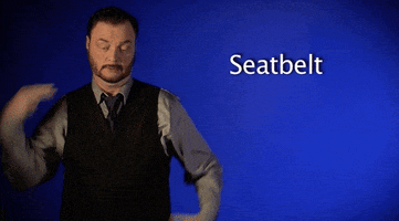 sign language seatbelt GIF by Sign with Robert