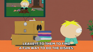 eric cartman laundry GIF by South Park 