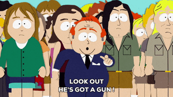 angry scare GIF by South Park 
