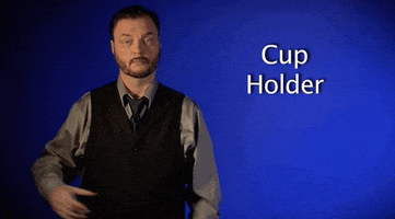 sign language cup holder GIF by Sign with Robert