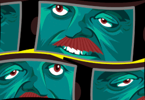 Face Mustache GIF by Zekey