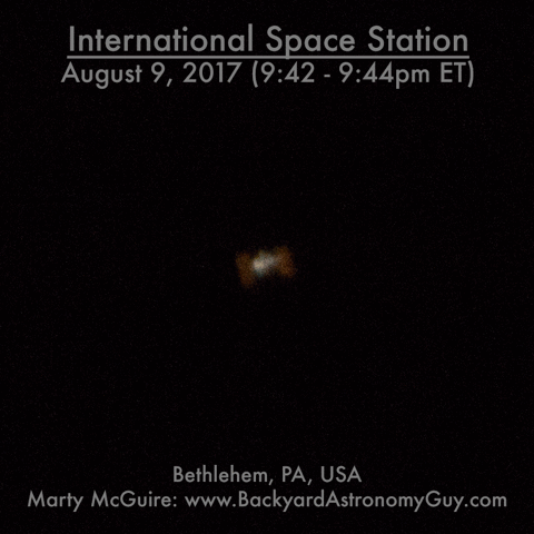 International Space Station GIF by Backyard Astronomy Guy