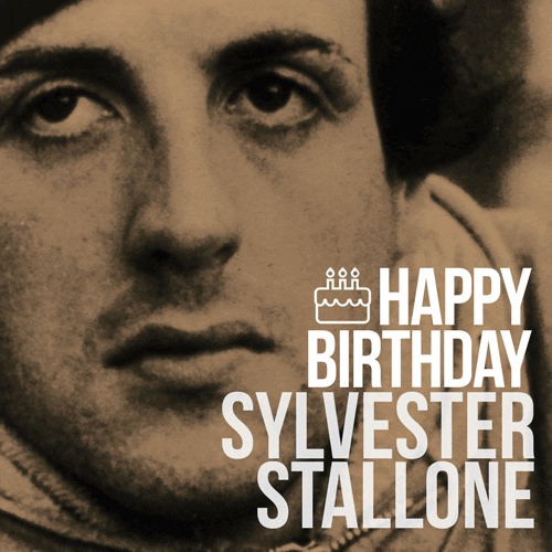 sylvester stallone birthday GIF by Fandor