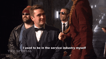 service waiting GIF by The Special Without Brett Davis